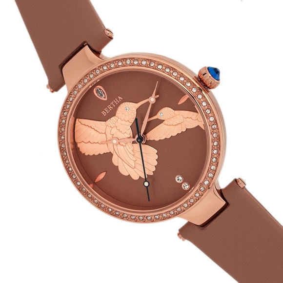 Custom Engraved Hummingbird Dial w/Crystal Bezel
